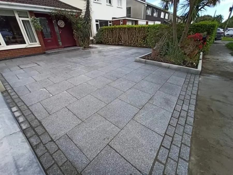 Natural stone granite paving