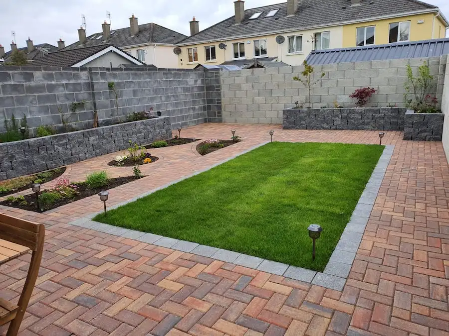 Natural stone granite paving