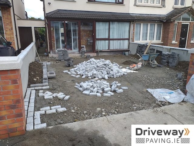 Granite cobblestone driveway, Templeogue, Dublin 26