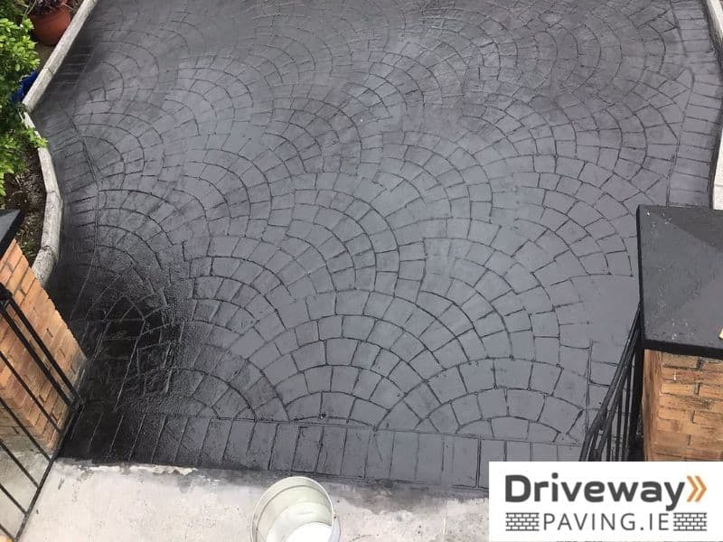 Imprinted Concrete Driveway Installation in Donaghmede, Dublin 13